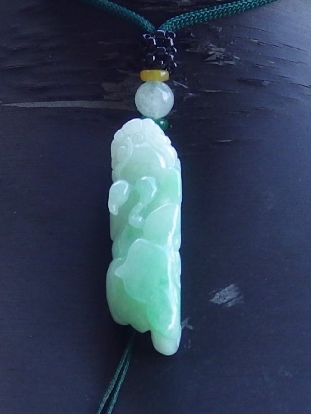 Certified Hand Carved Natural Myanmar Burma A Jade jadeite Dragon Pi Xiu Pendant
